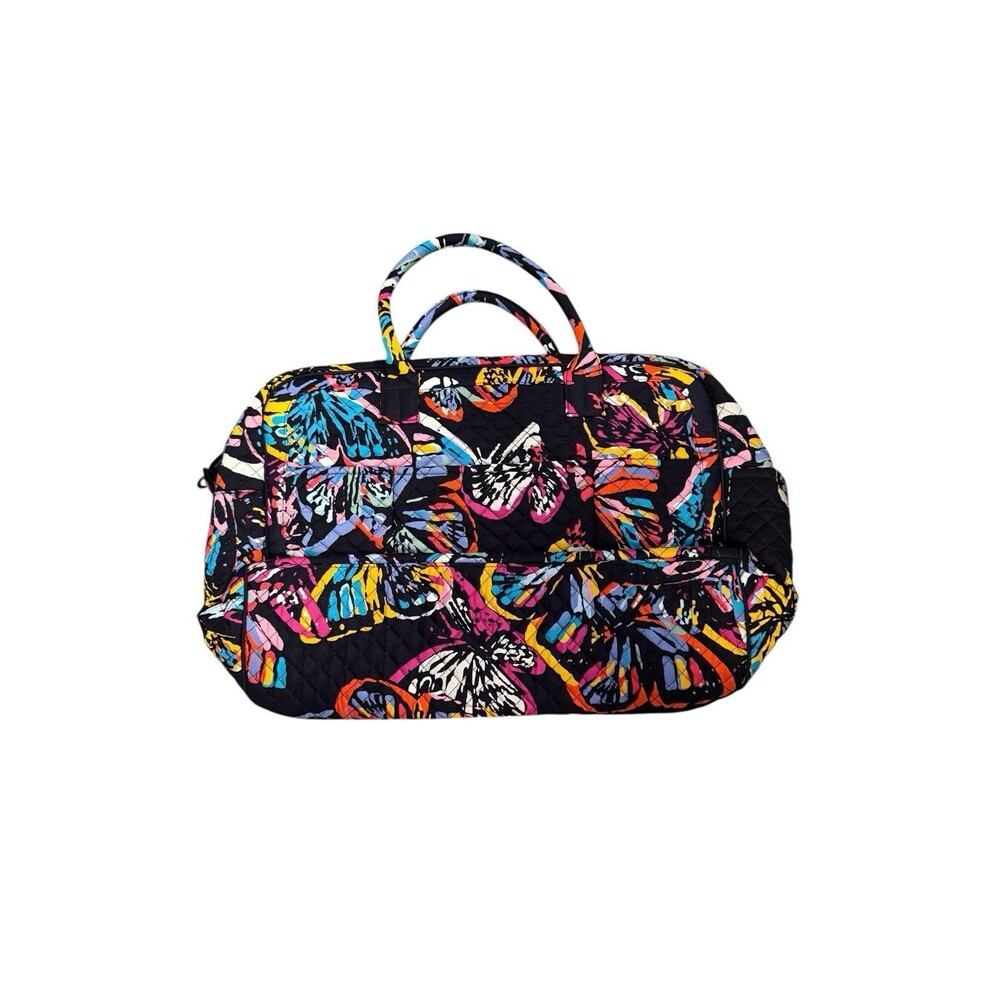 Vera Bradley Iconic Grand Weekender Duffle Travel Bag Butterfly Flutter‎